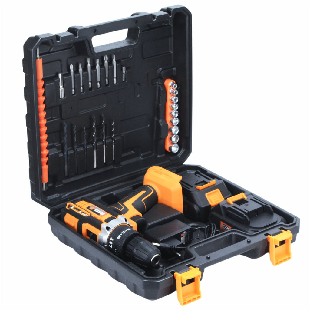 12V juhtmeta lööktrell 2x 2Ah Li-Ion akuga