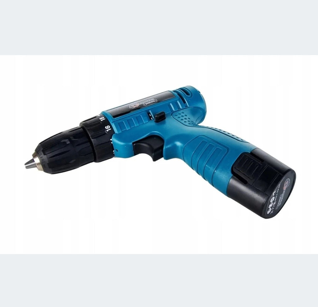 21V juhtmeta trell-kruvikeeraja 2 akuga, laadija ja kandekohvriga