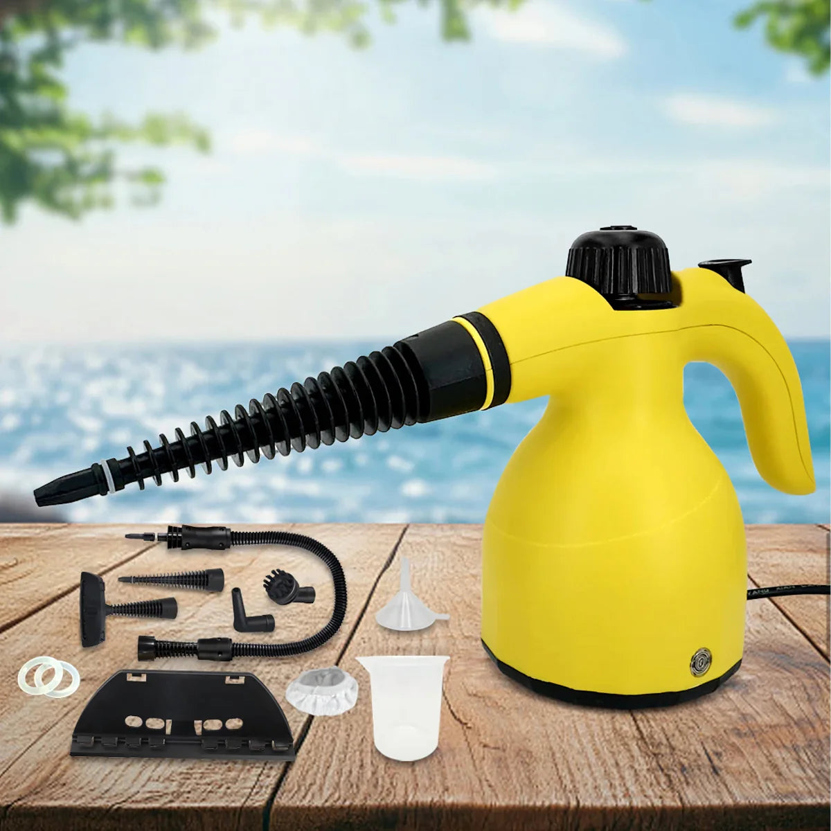 1000 W Steam Cleaner with Accessories, Up to 3 Bar Pressure