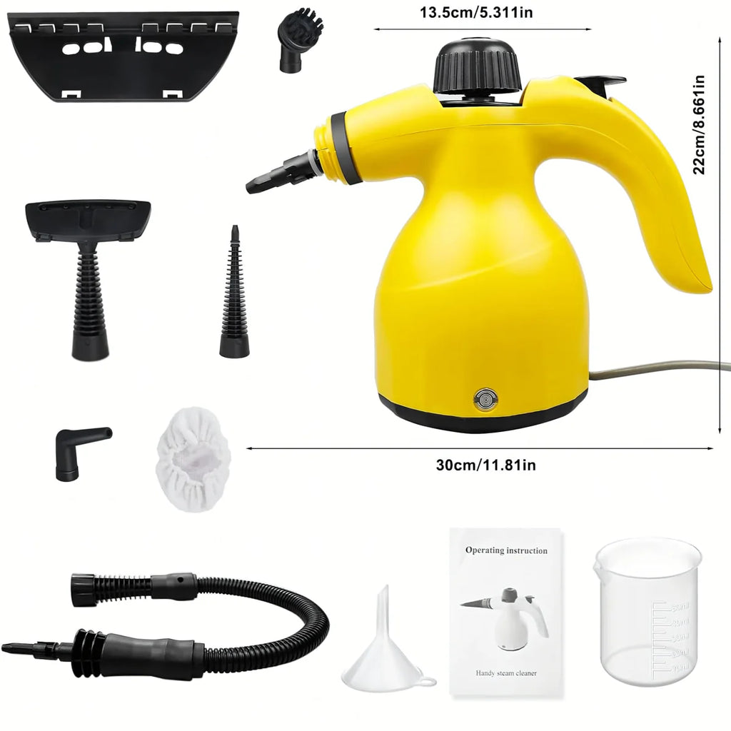 1000 W Steam Cleaner with Accessories, Up to 3 Bar Pressure