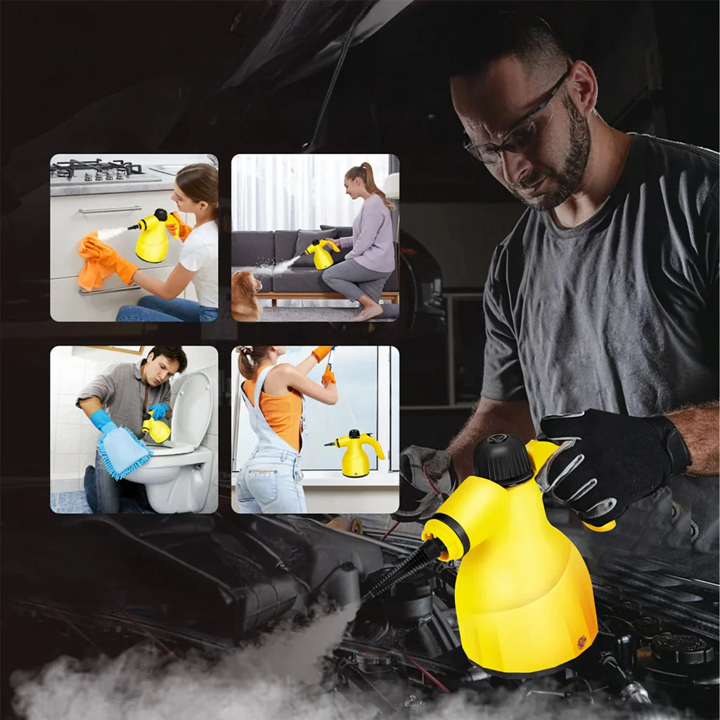 1000 W Steam Cleaner with Accessories, Up to 3 Bar Pressure