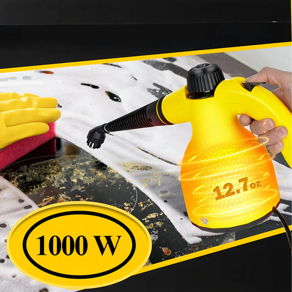 1000 W Steam Cleaner with Accessories, Up to 3 Bar Pressure
