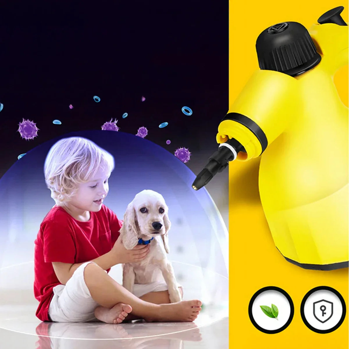 1000 W aurupuhasti tarvikutega, kuni 3 baari rõhk