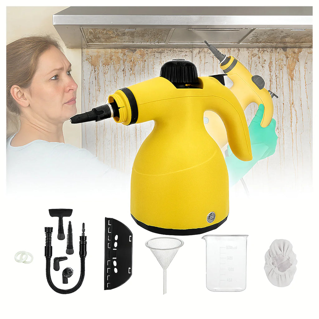 1000 W Steam Cleaner with Accessories, Up to 3 Bar Pressure