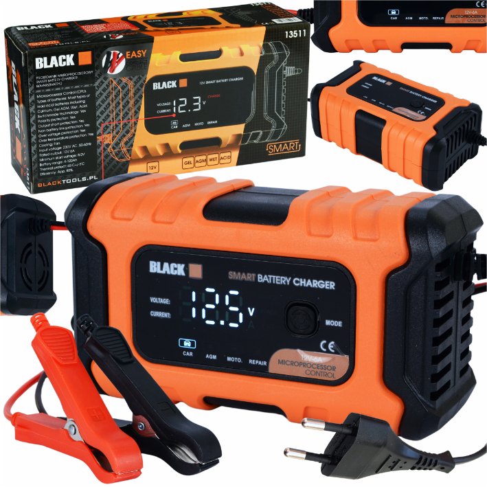 Automaatne 12V autoakulaadija parandamisfunktsiooniga