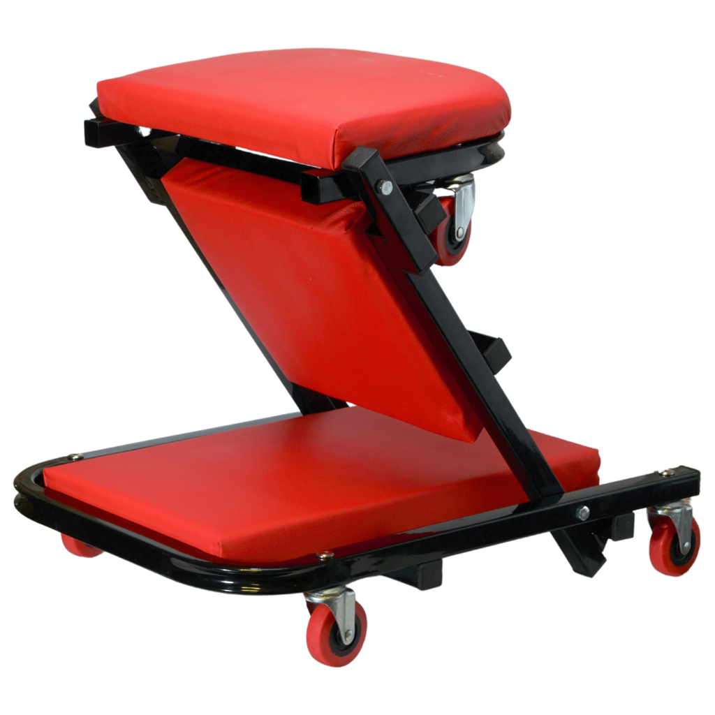 Workshop 2-in-1 Folding Daybed Lounger and Max Seat Stool, Black