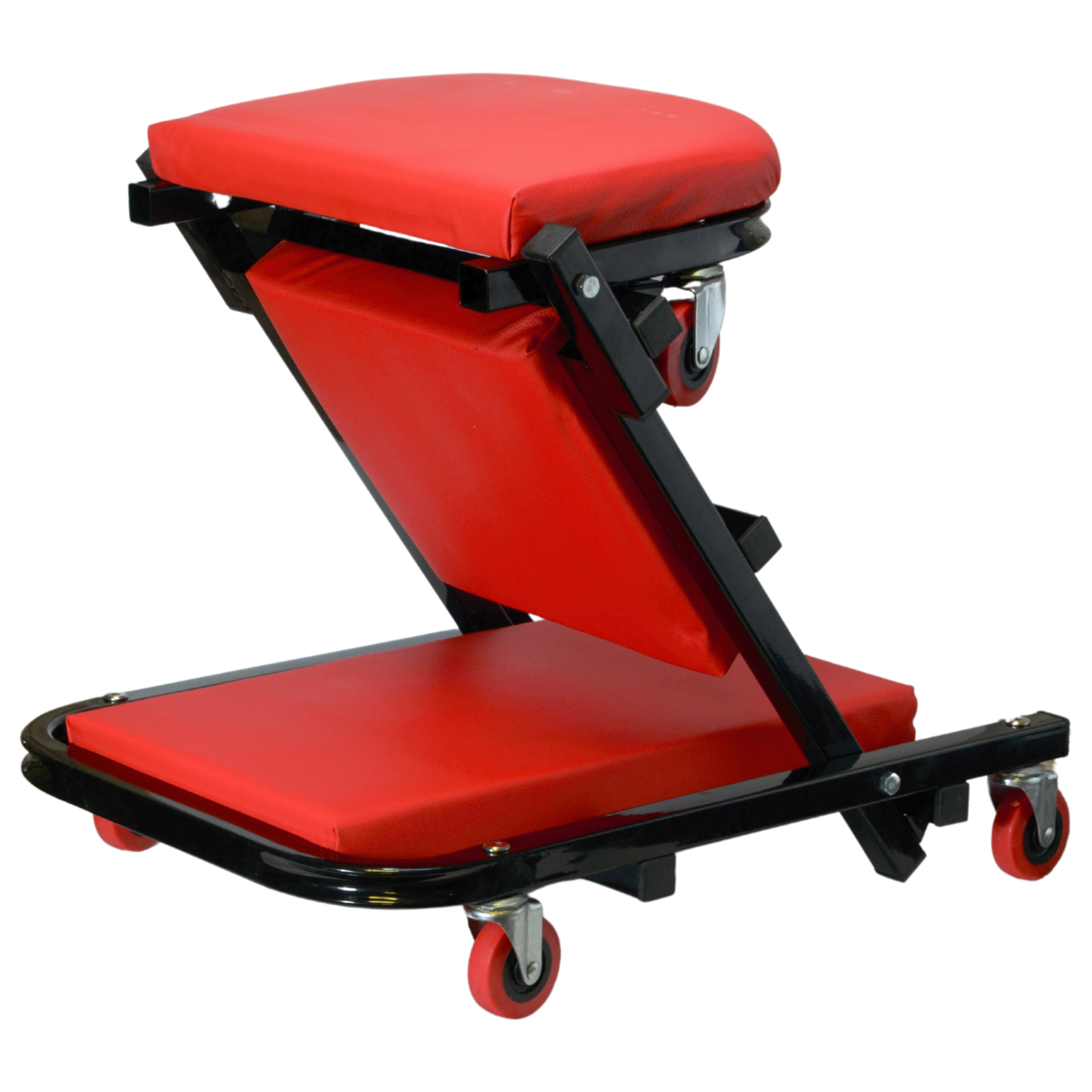 Workshop 2-in-1 Folding Daybed Lounger and Max Seat Stool, Black