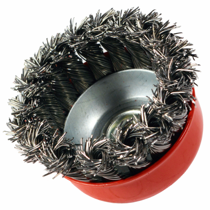 Braided Rotary Brush M14 75mm for Metal Cleaning and Grinding