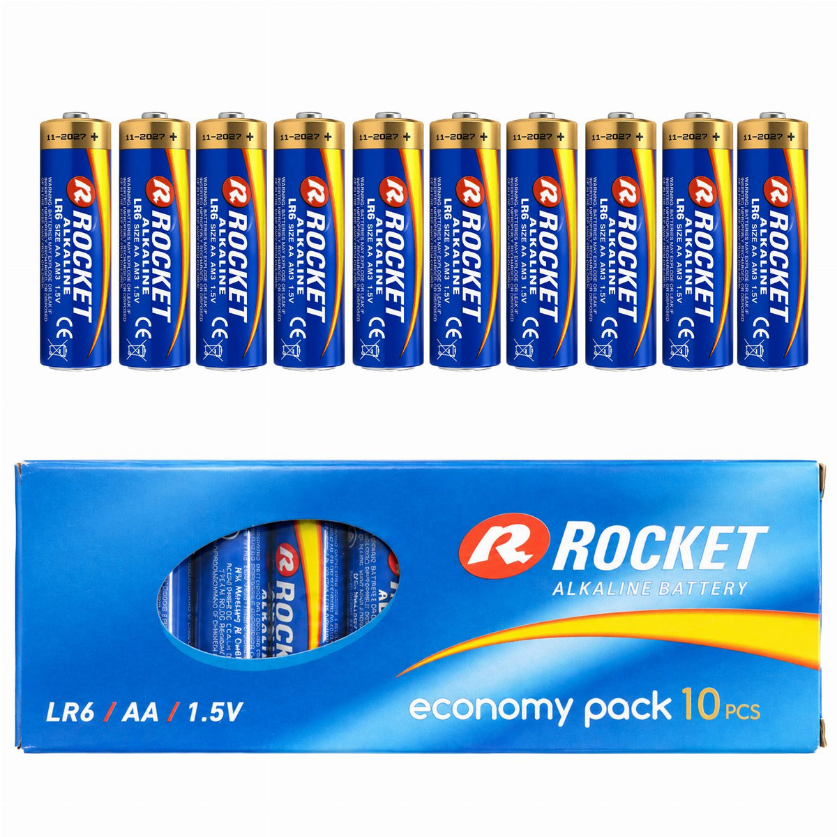 Rocket AA (LR6) 1,5 V leelispatareid 10 tk LR610ECOPACK-16076