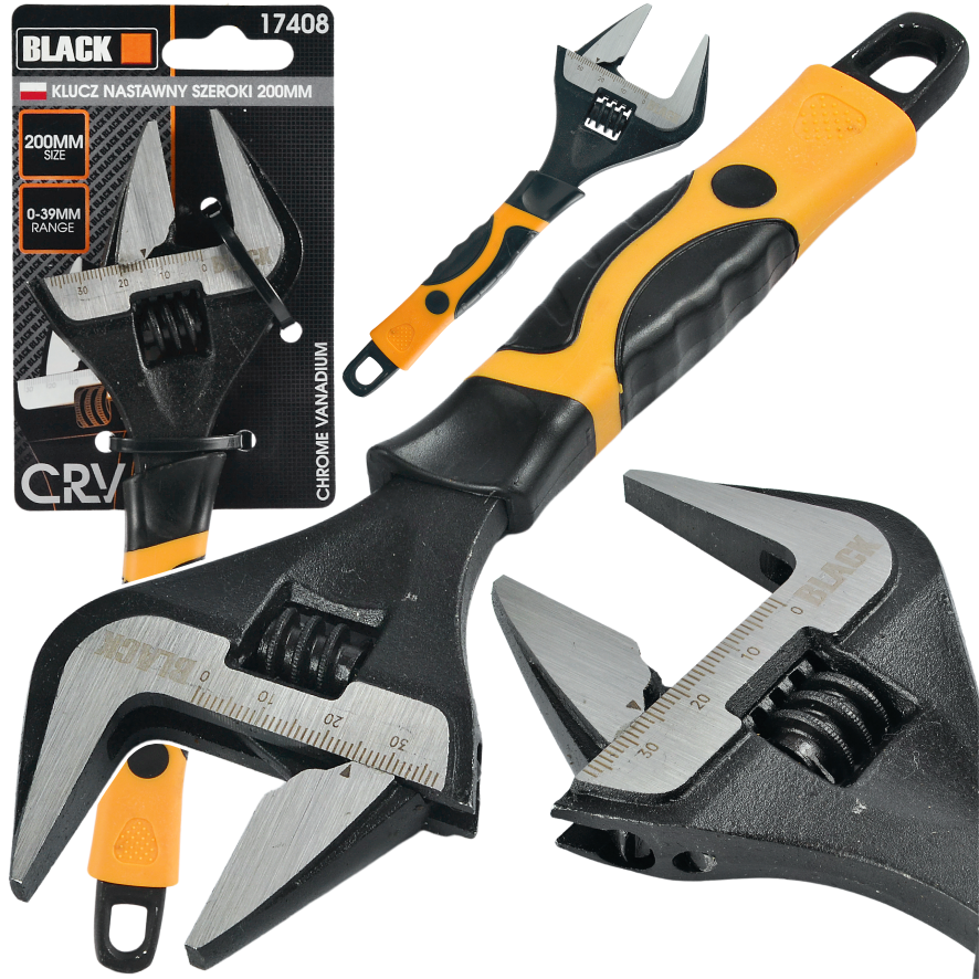 Rootsi reguleeritav mutrivõti 0-39mm lai Black