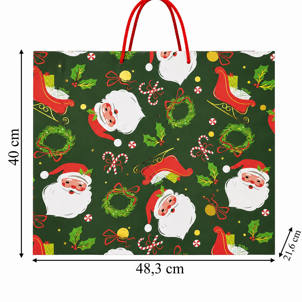 Christmas Gift Bag for Santa Presents under the Tree