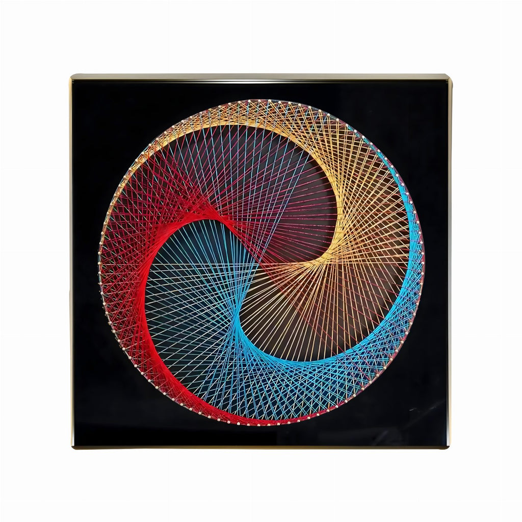 Creative String Art Kit with Frame 30x30 cm