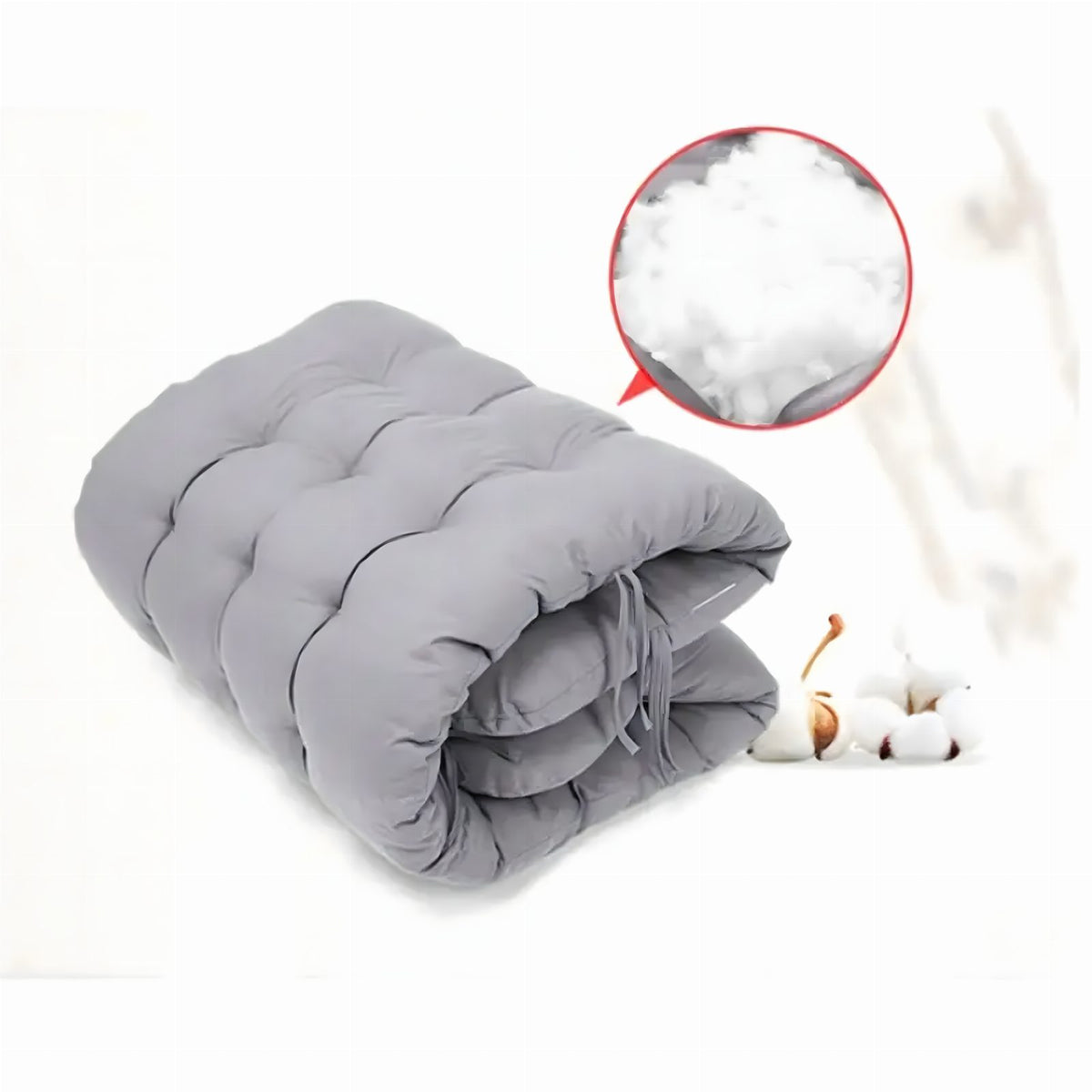 Kokkupandav aia- ja rannalamamistool padjaga 1124-GRY