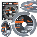 Universal 3T 125 x 22.2 Black Blade for Wood, PVC, GK, MDF Planer