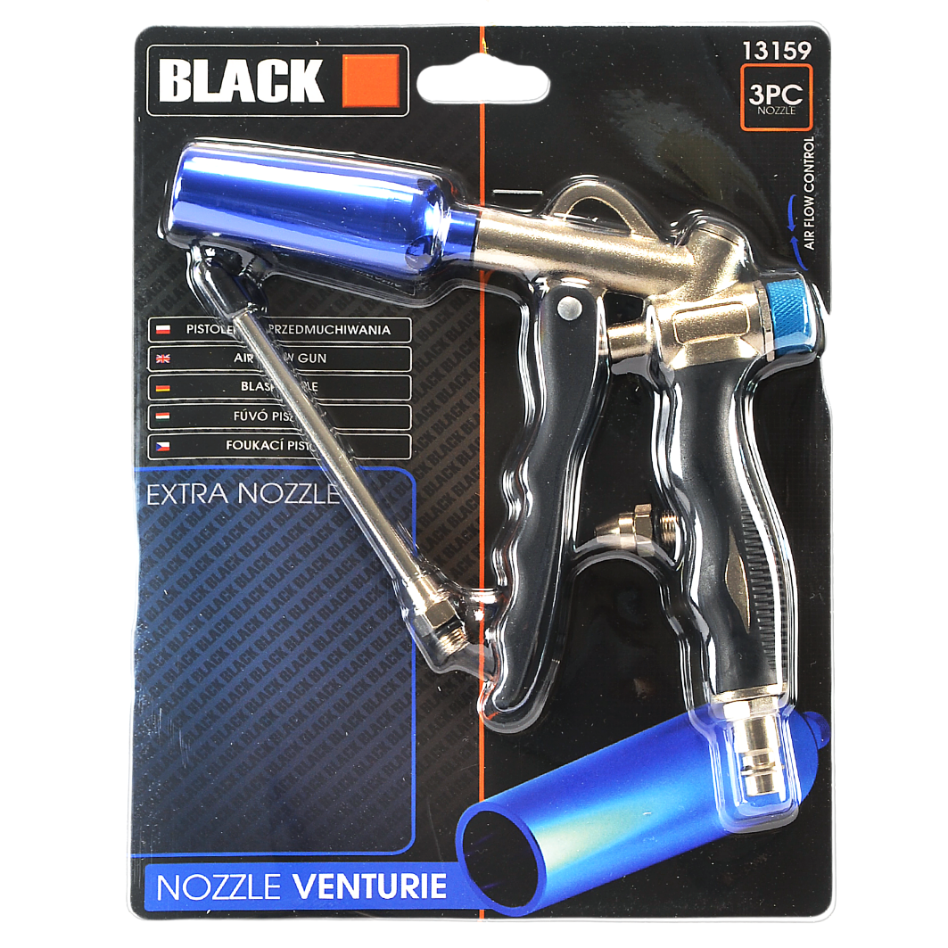 Black tugev suruõhu püstol Venturi düüsiga