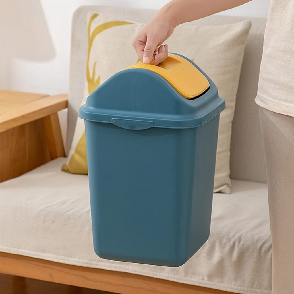 Plastic Waste Bin with Swing Lid 10 L