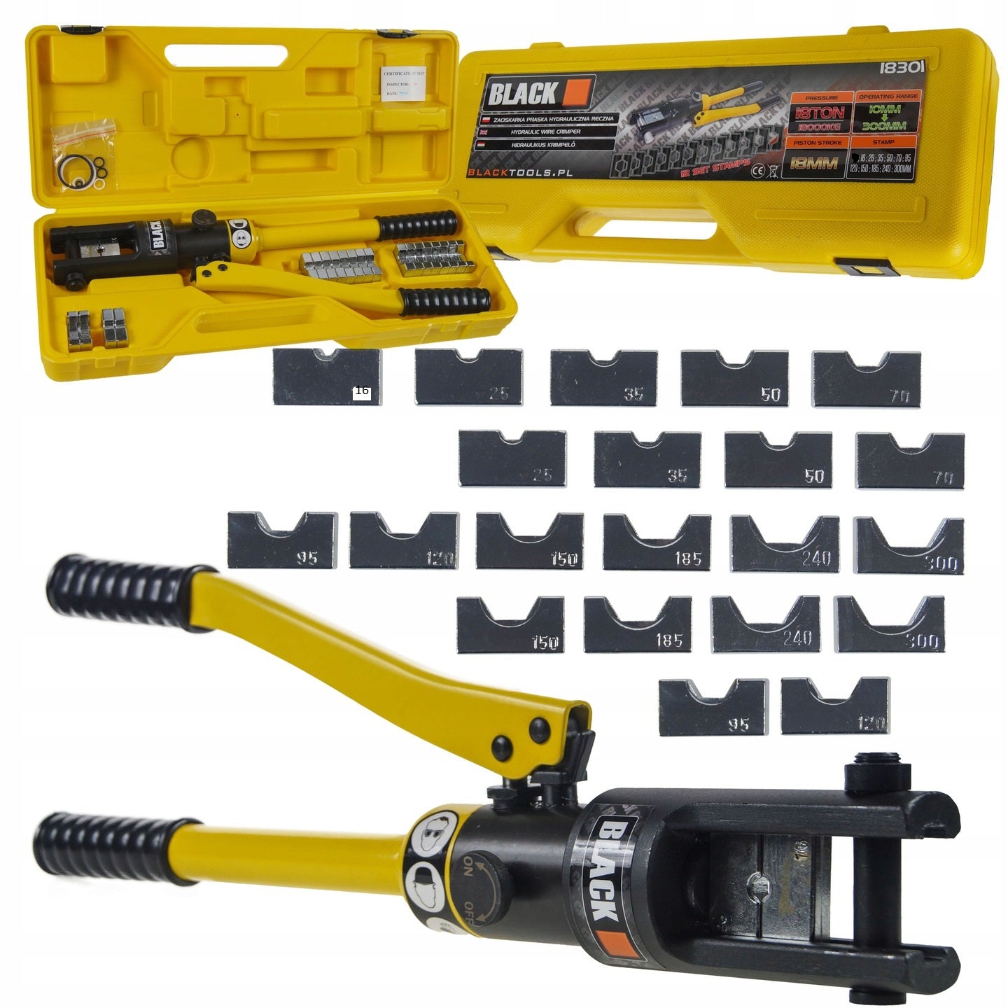 Hydraulic Cable Crimper Set