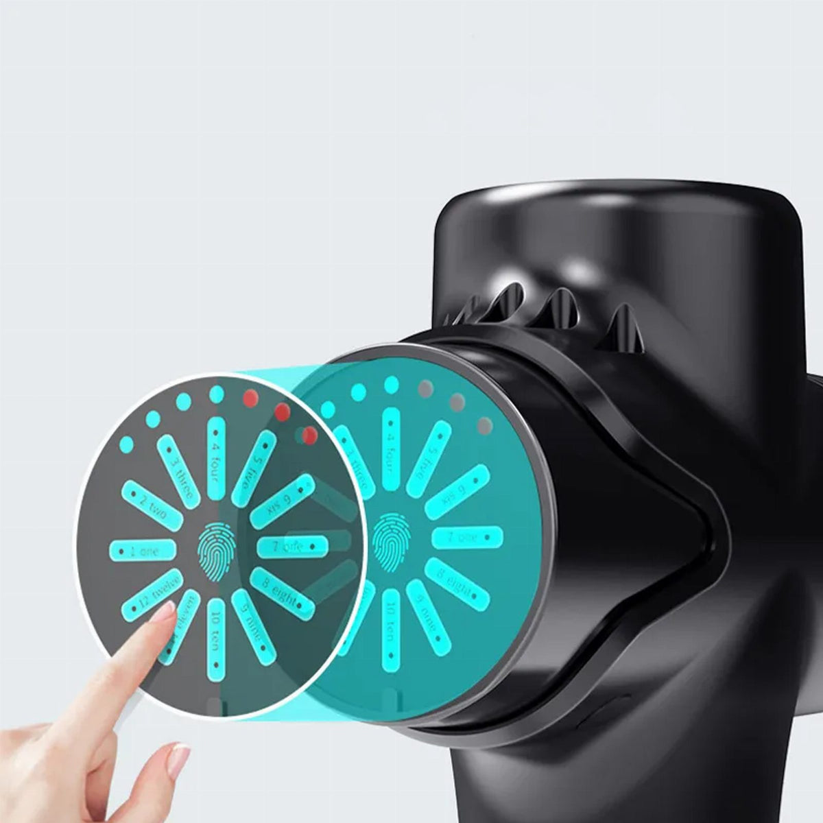 Massage Gun with 12 Interchangeable Heads