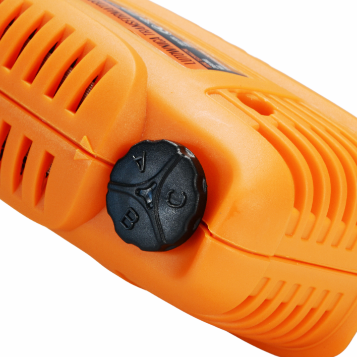 220W trafoga jootekolb LED-i ja tinaga, must korpus