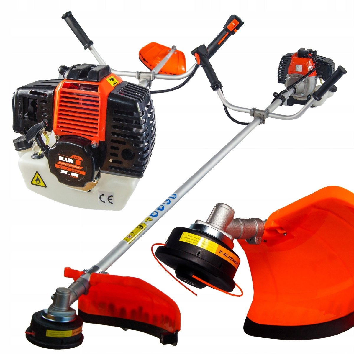 5,2 hj bensiinimootoriga võsalõikur teraga ja trimmipeaga