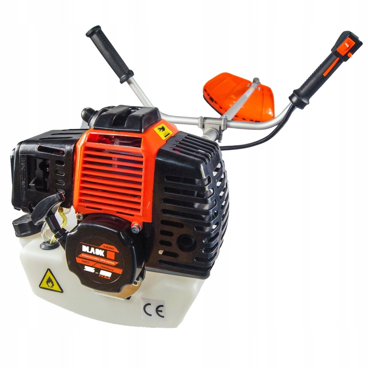 5,2 hj bensiinimootoriga võsalõikur teraga ja trimmipeaga