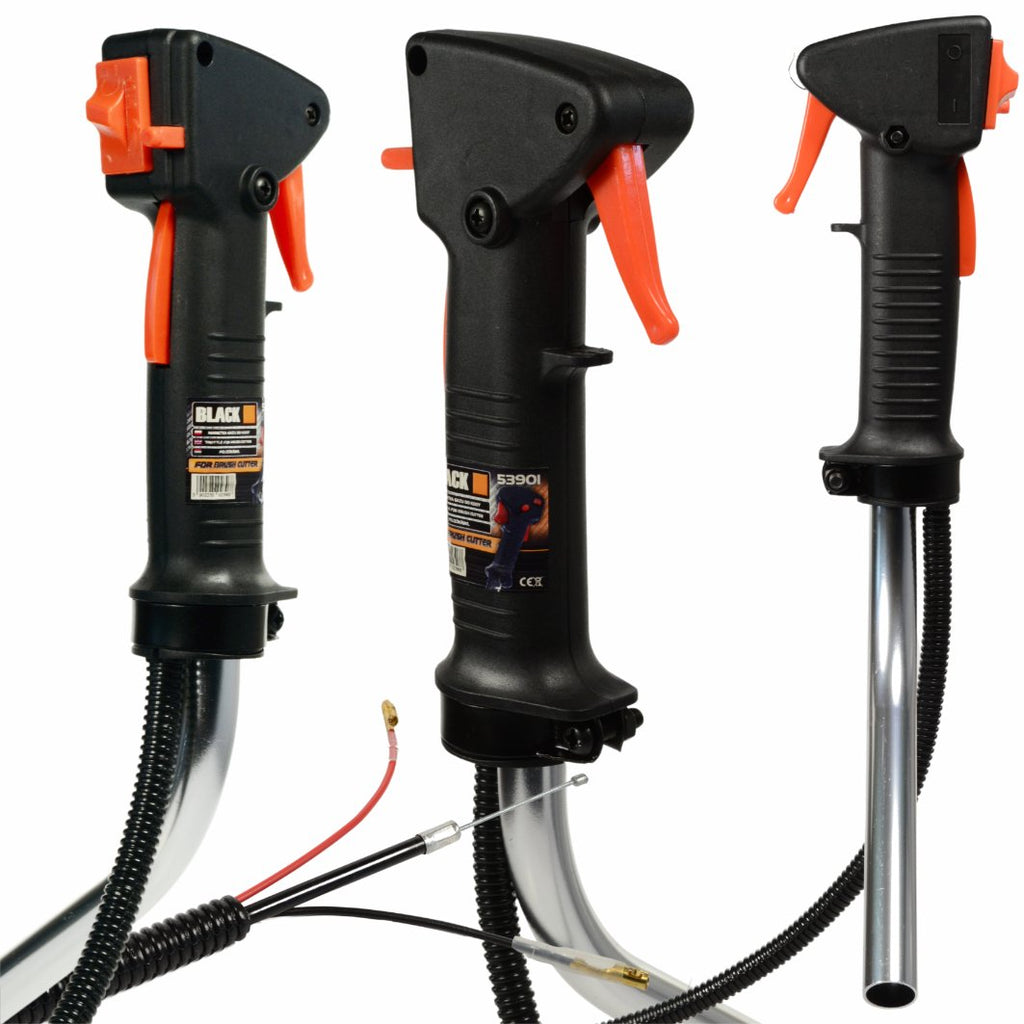 Gas Throttle Handle with Cable for Petrol Trimmers 19 mm
