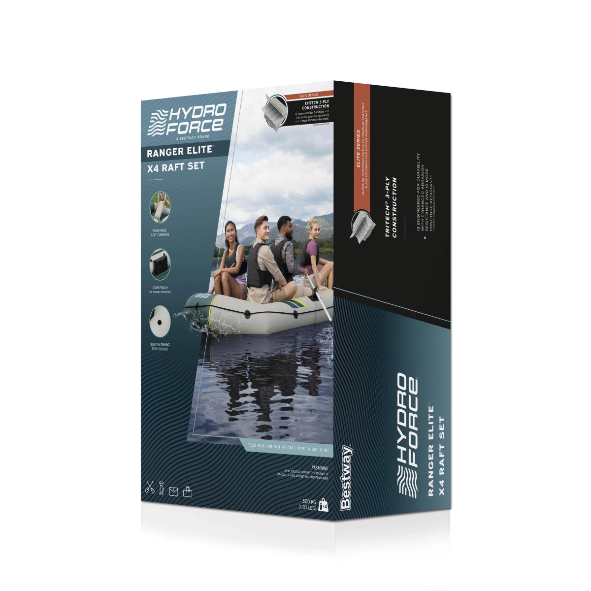 Bestway Ranger Elite X4 pontoon 3,20 x 1,48 m + aerud, pump - Ostuklikk