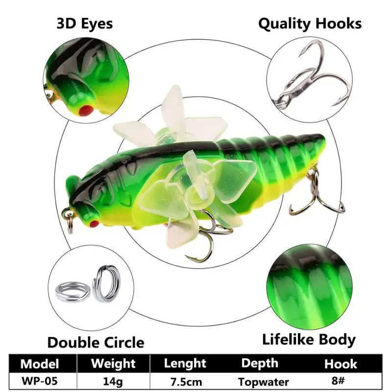 Bioniline Kunstlant Kalapüügiks - 7.5cm, 14g | Ideaalne Röövkalade Püügiks - Ostuklikk