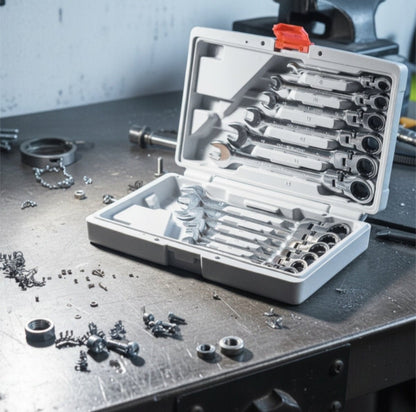 BLACK lehtnarrevõtmete komplekt 8–19 mm, 12 osa kohvris - Ostuklikk