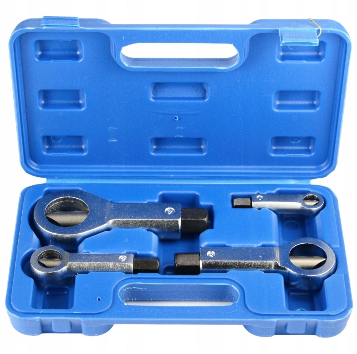 Must mutripoolikute komplekt 4 tk (9–27 mm) kandekohvriga (4 tk)