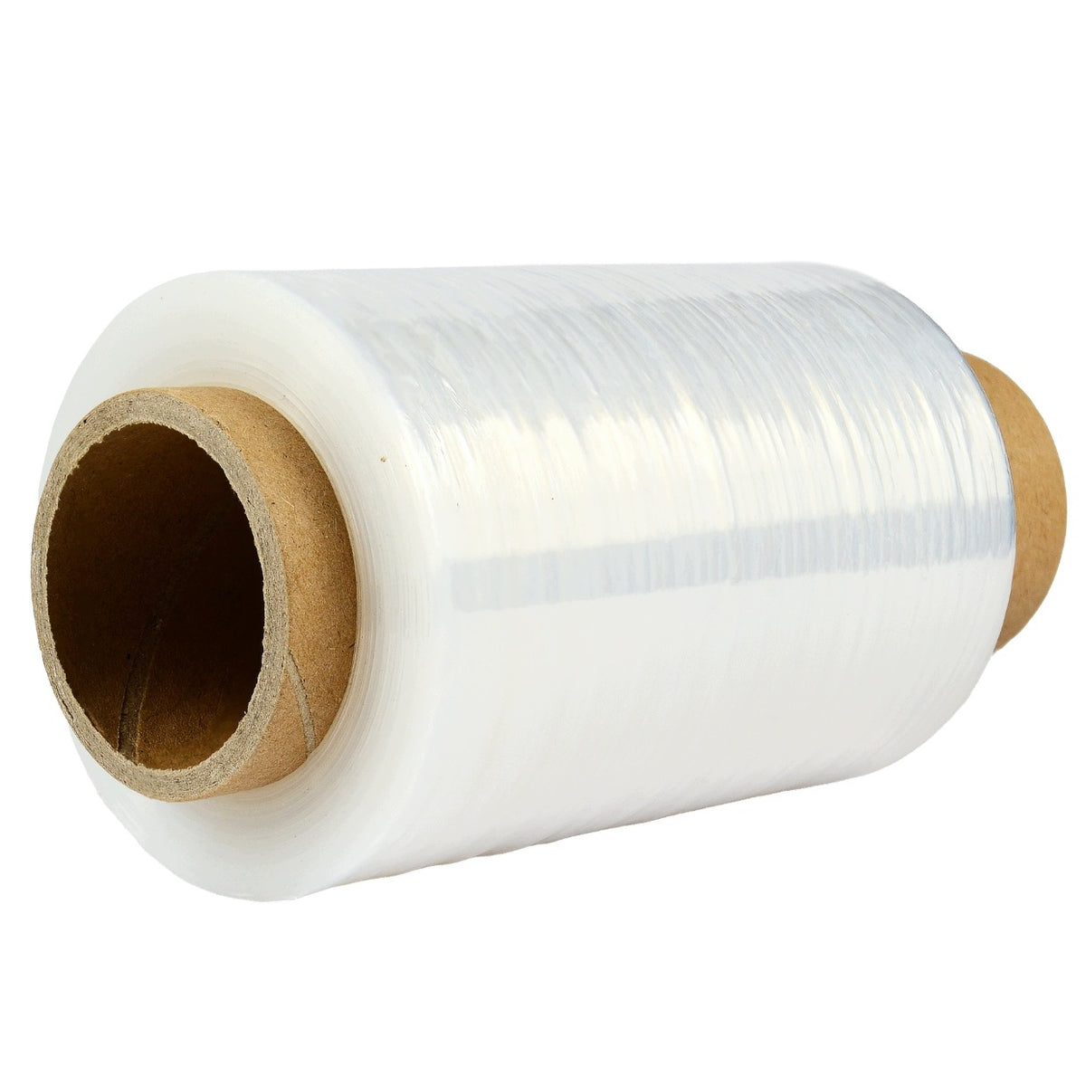 BLACK mini stretch film roll front view