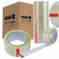 BLACK transparent packing tape 48 mm x 100 m