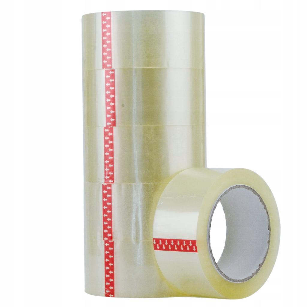 BLACK clear packing tape close-up