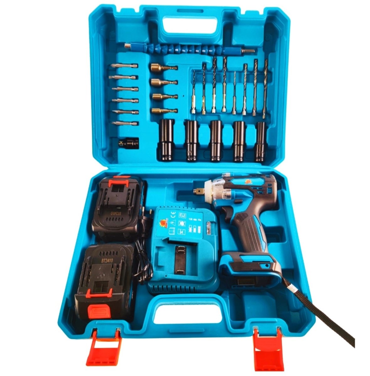 BULL-TECH BT5118 48V harjadeta juhtmevaba löökmutrivõti 2×6Ah akuga