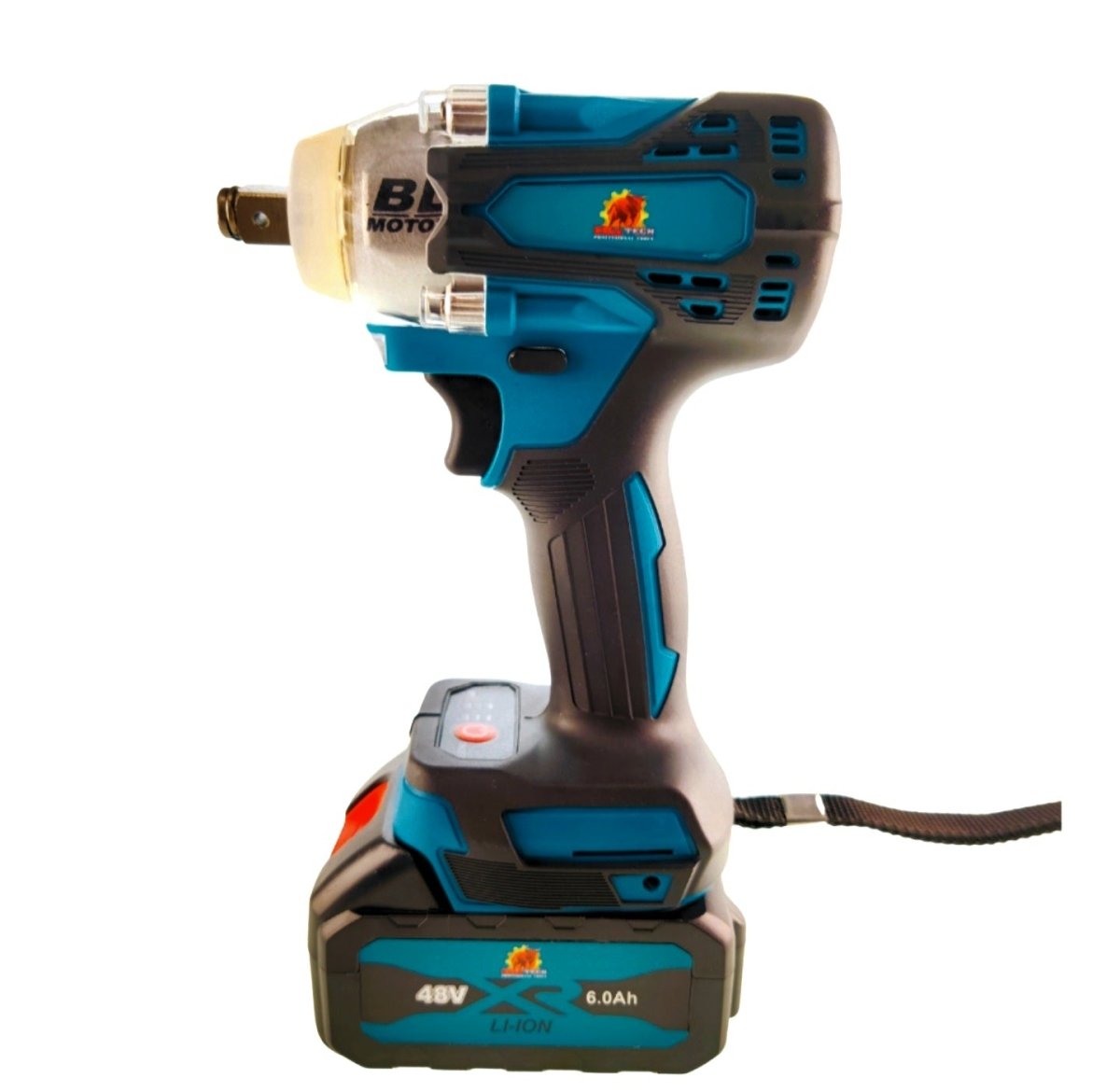 BULL-TECH BT5118 48V harjadeta juhtmevaba löökmutrivõti 2×6Ah akuga