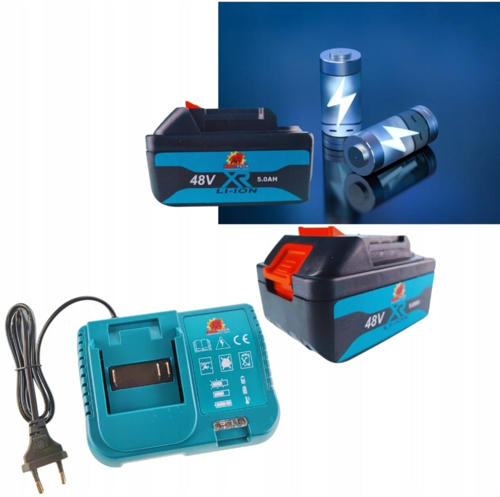 BULL-TECH BT5118 48V harjadeta juhtmevaba löökmutrivõti 2×6Ah akuga