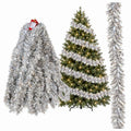 Hõbedane läikiv jõulugirlandikett 2 m × 9 cm 1 tk RC-K-2663