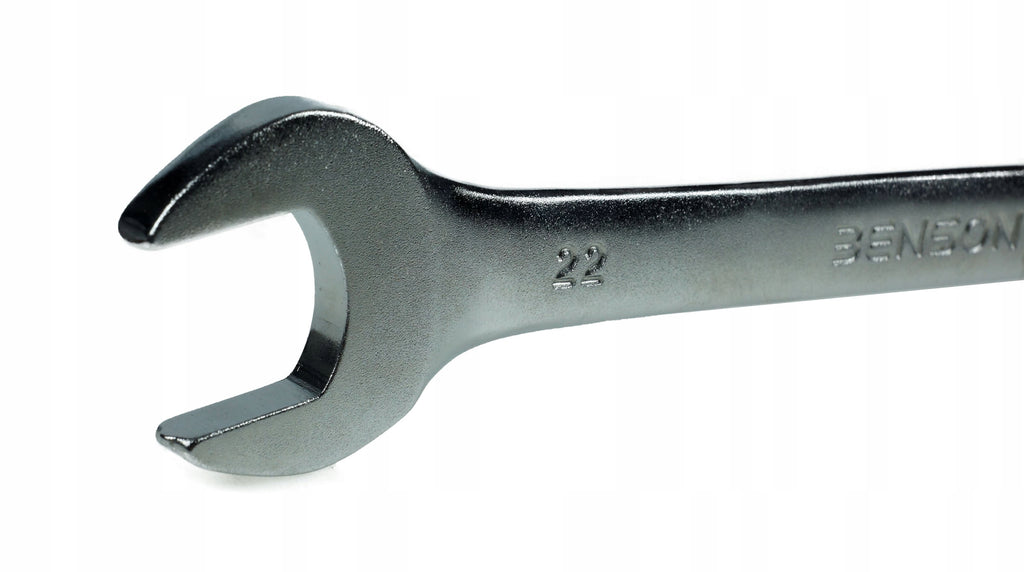 Set of 12 Combination Wrenches 6-22mm Flat Wrenches on Black Sheets