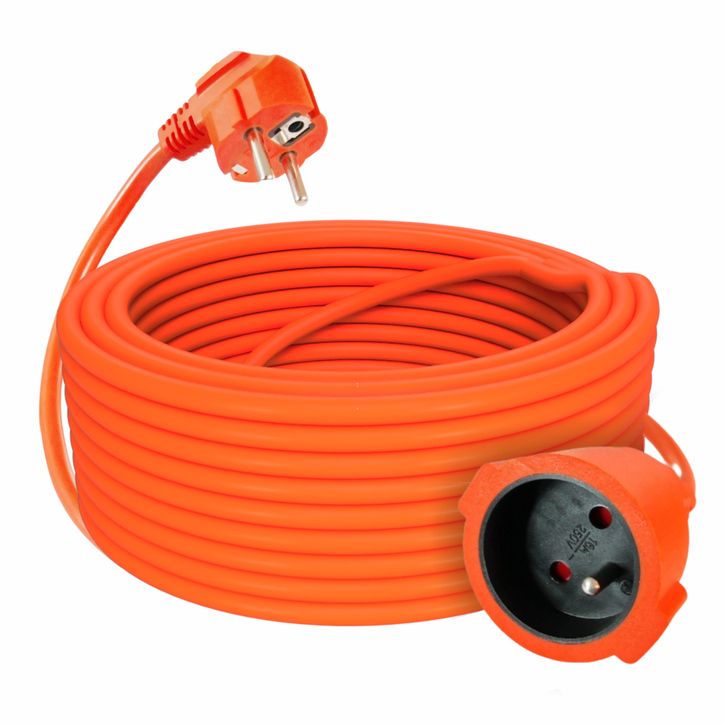 Electric Extension Cord Black 20m 3x1.5mm IP20