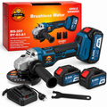 MEISTER MS-201 Cordless Angle Grinder 48V 850W 125mm Brushless – 2 Batteries