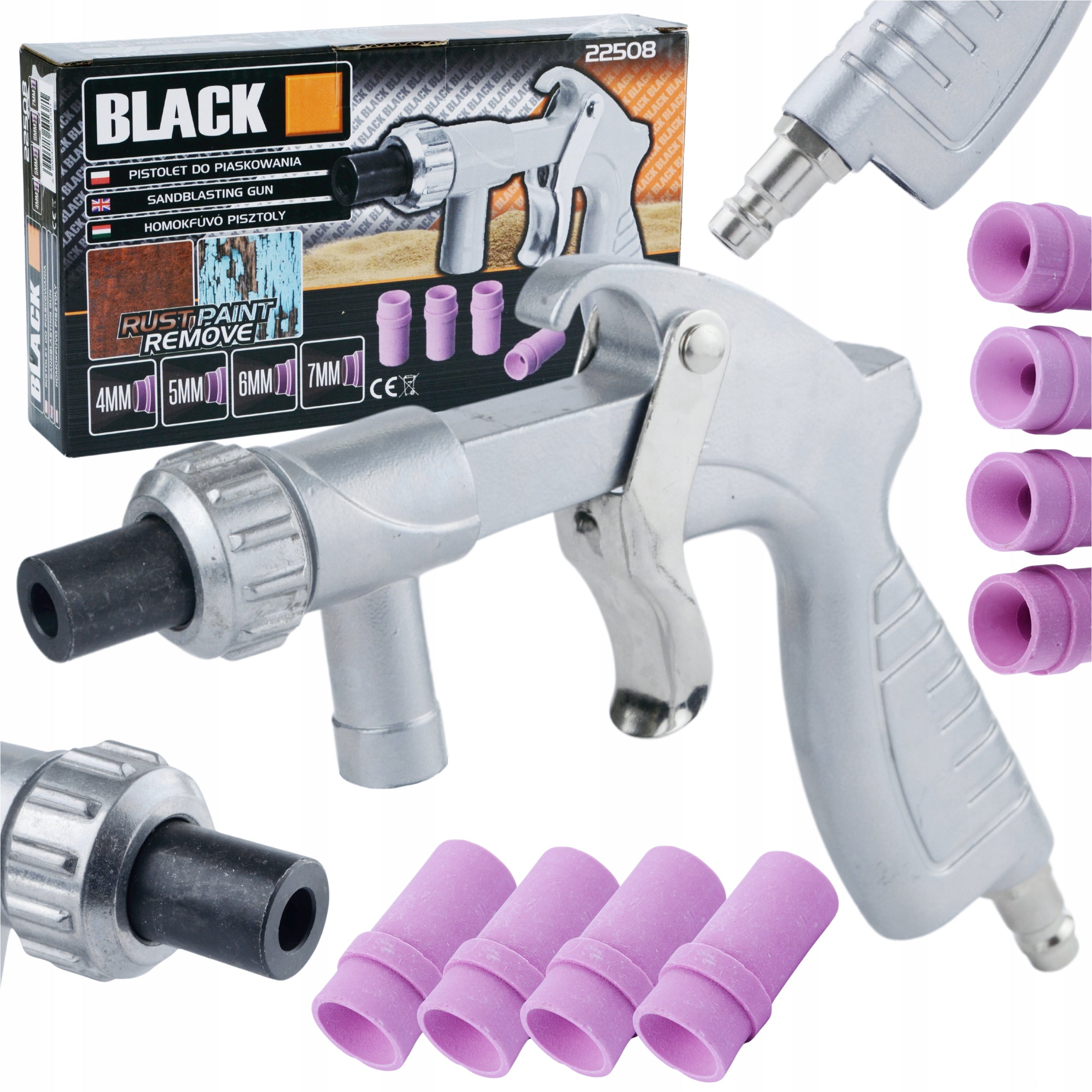 Liivapritsipüstol liivaprits 5 düüsiga 4-7mm