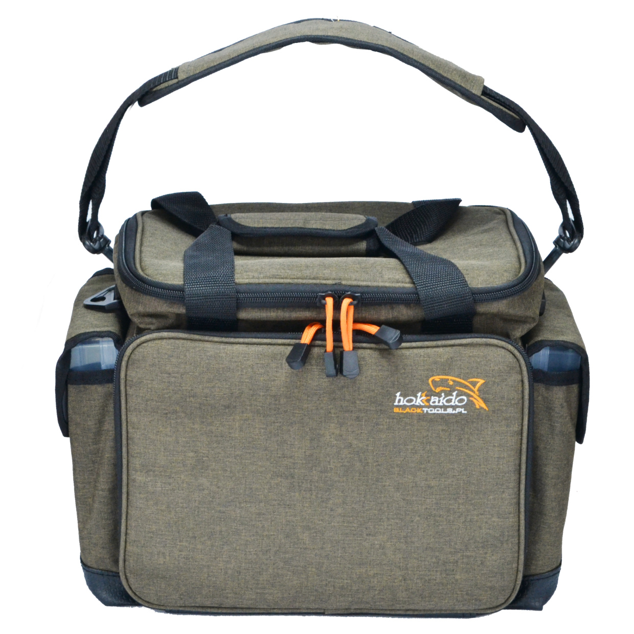 Suur Hokkado kalastuskott õlarihmaga, 6 karpi, jäik põhi, 30/40/20 cm