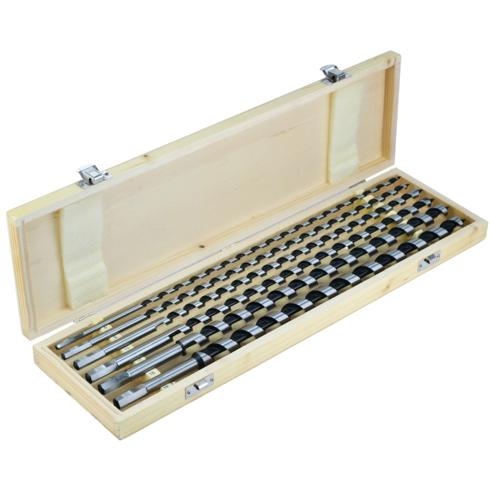 6 tk Black puidupuurid 6-18 mm, 460 mm pikkus