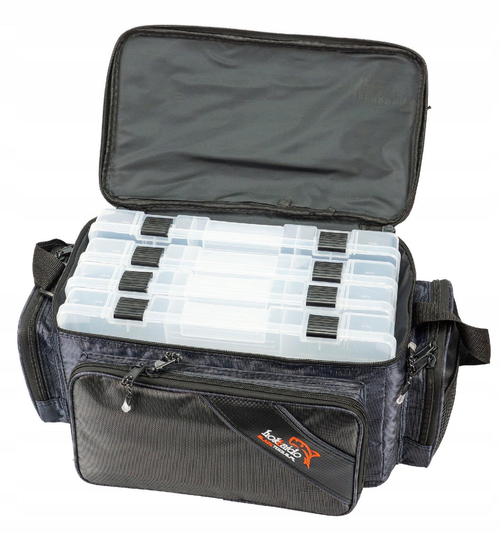 Hokkado Fishing Bag with 4 Boxes 38/22/24-4