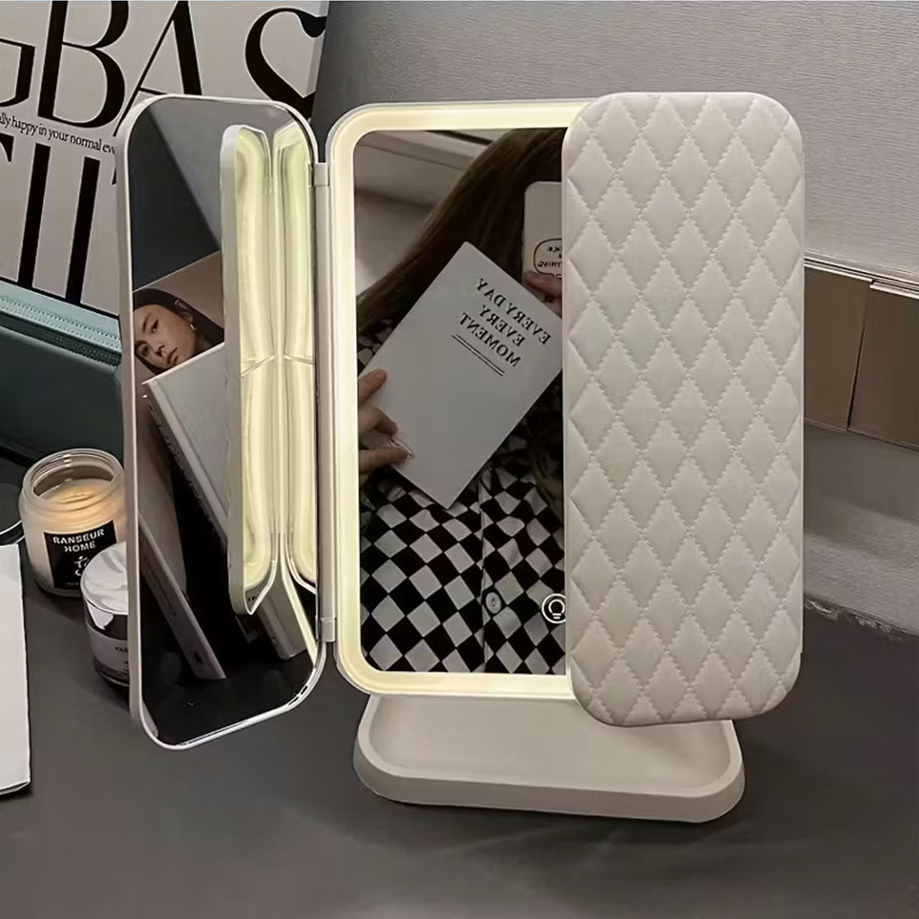 LED-valgustusega kokkupandav jumestuspeegel 3-kordse suurendusega RC-K-1954