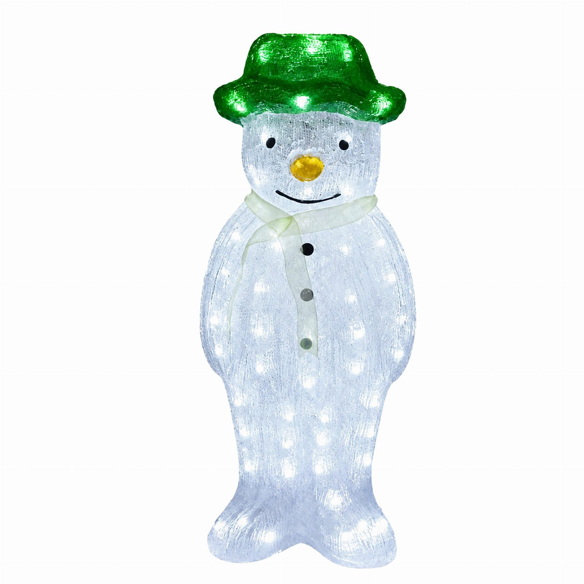 57 cm LED-valgustusega akrüülist lumememmefiguur õue RC-K-2763
