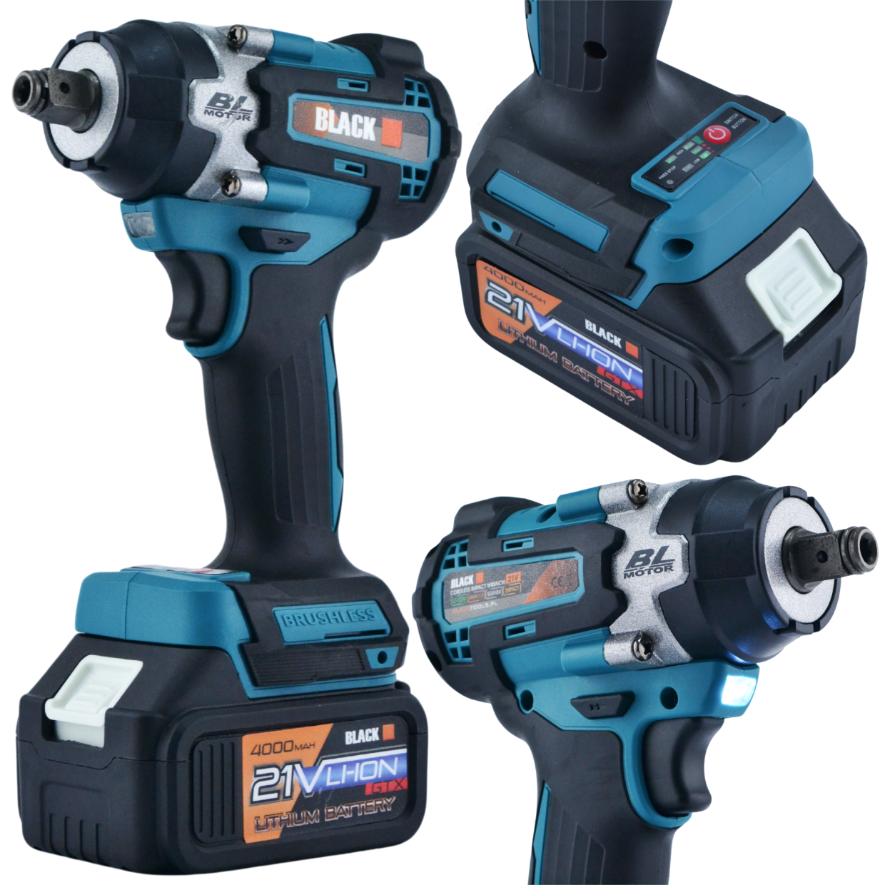 21V juhtmeta 6-ühes tööriistakomplekt: haamer, mutrivõti, lihvija, kruvikeeraja, saag, oksalõikur