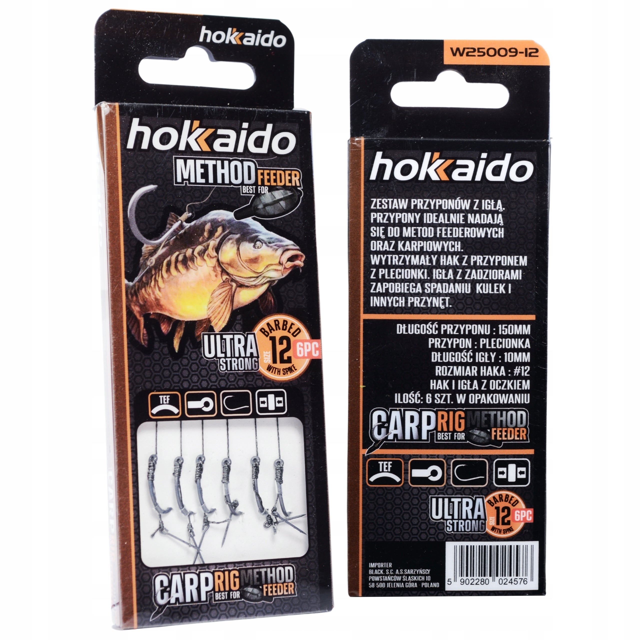 Hokkaido Leader Hook 14 Method Feeder 10 cm nõelaga