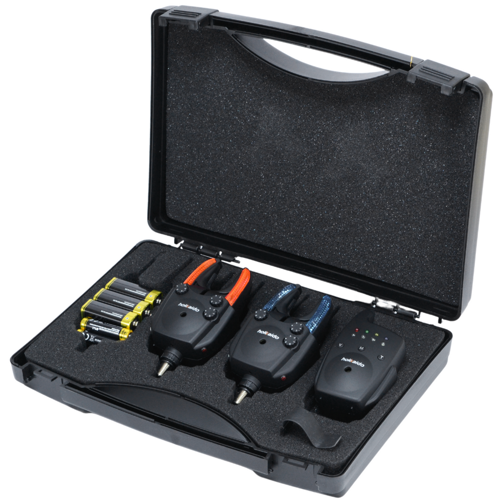 Set of Hokkaido Fishing Alarms 2+1 with Control Unit, Night Mode, and Memory