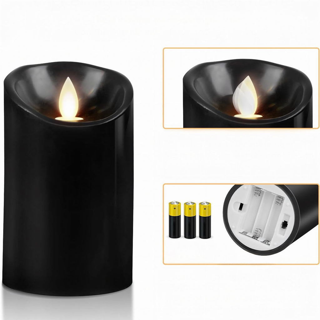 LED-küünlasisu väreleva leegi efektiga 12,5 cm RC-K-1838